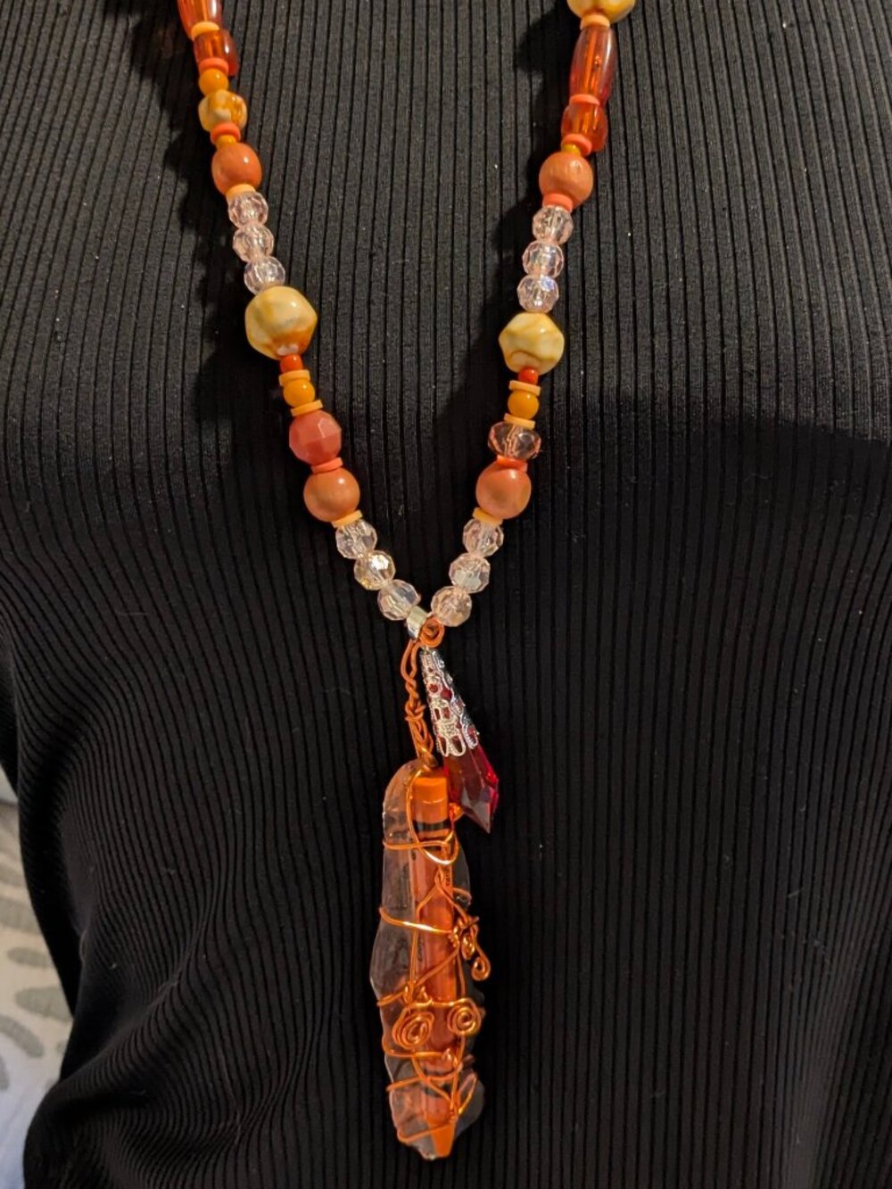 Crayola Teacher's Back-to-School Orange Crayon Pendant